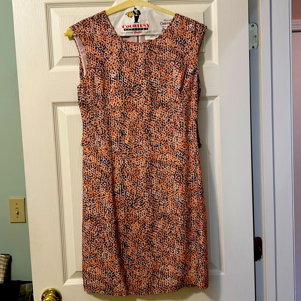 Reiss silk, print knee length dress size 6